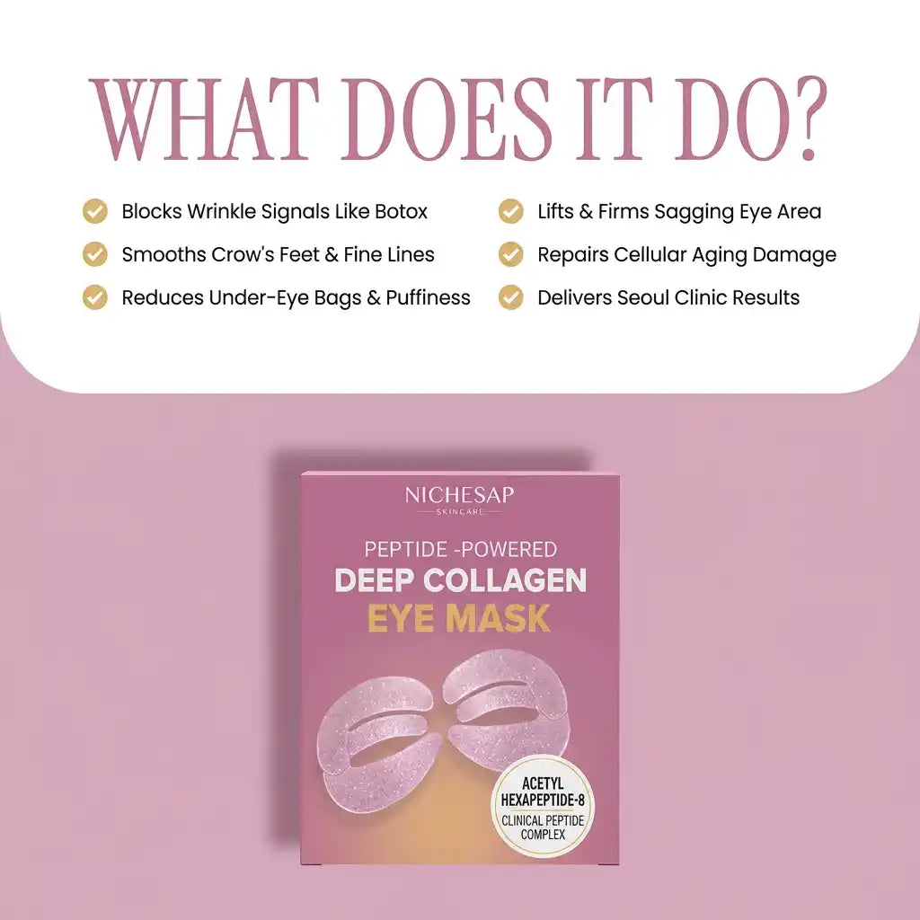 Peptide-Powered Deep Collagen Eye Mask