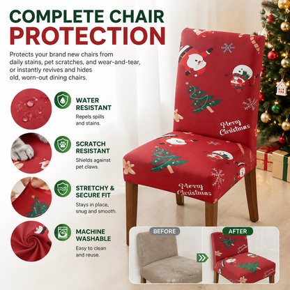 🎄Christmas Spandex Elastic Dining Chair Slipcover