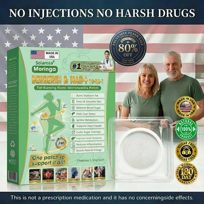 Moringa · Berberine × NAD+ Advanced Nano Microneedle Patch 10-in-1 US (Just once a day, visible changes in 7 days) ✅ For obesity, loose skin, diabetes, sleep apnea, joint issues, and more.