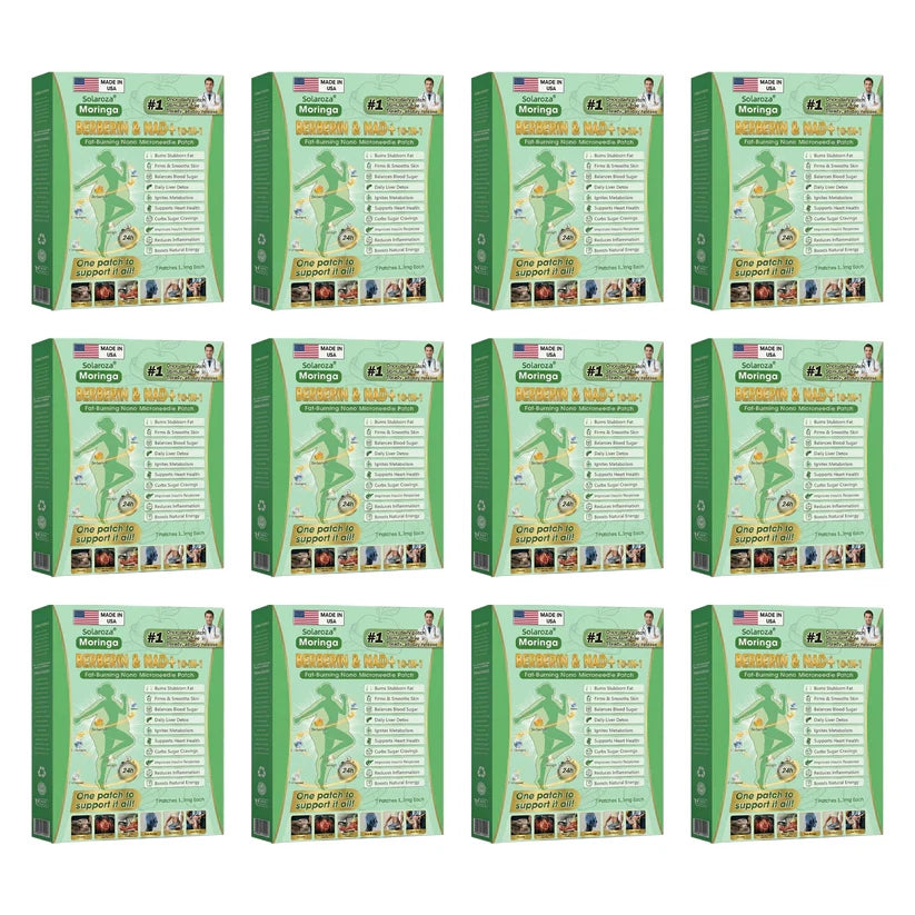Moringa · Berberine × NAD+ Advanced Nano Microneedle Patch 10-in-1 US (Just once a day, visible changes in 7 days) ✅ For obesity, loose skin, diabetes, sleep apnea, joint issues, and more.