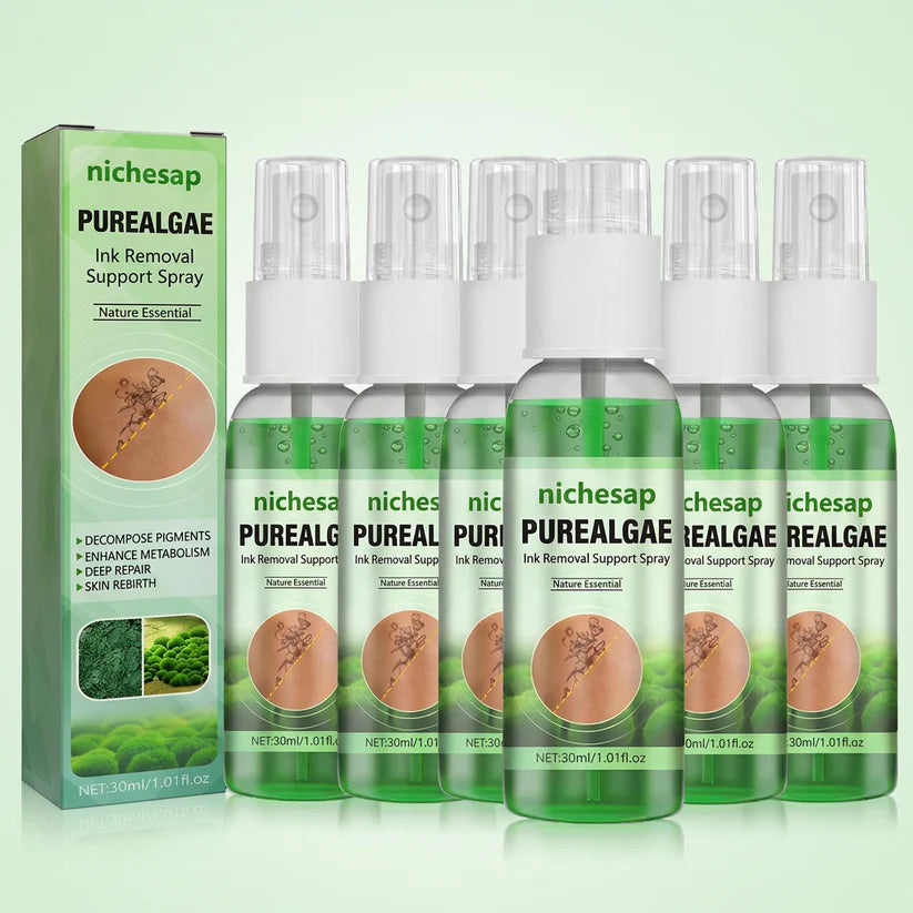 Nichesap® PureAlgae Ink Removal Support Spray&Painless & Fast Tattoo Removal