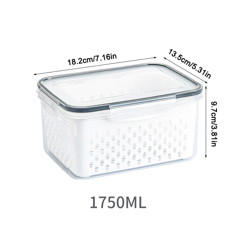 Food Storage Containers for Fridge with Removable Colander