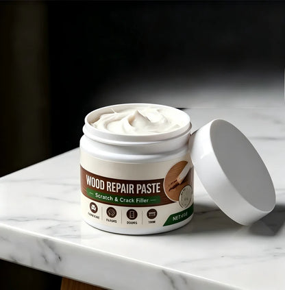 Furniture & Floor Repair Paste – Works on tables, cabinets & wooden floors. Covers scuffs & peeling. No more ugly scratches! 🏠✅