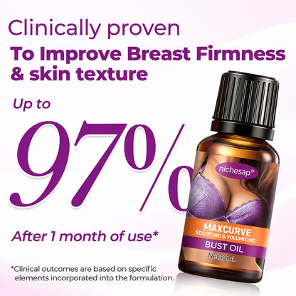 Breast-Enhancing Essential Oil—instantly lifts and defines the bust, delivering miraculous lifting results in just 14 days!