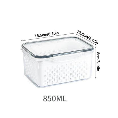 Food Storage Containers for Fridge with Removable Colander