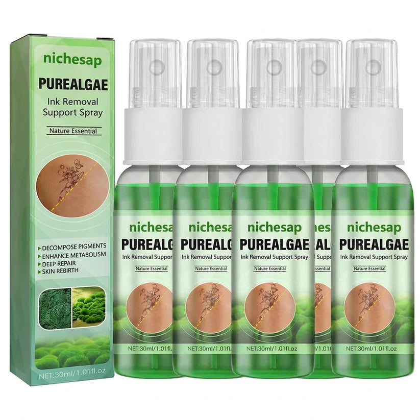 Nichesap® PureAlgae Ink Removal Support Spray&Painless & Fast Tattoo Removal