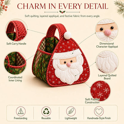 🎄Christmas Quilted Basket — DIY Kit or Finished Holiday Basket