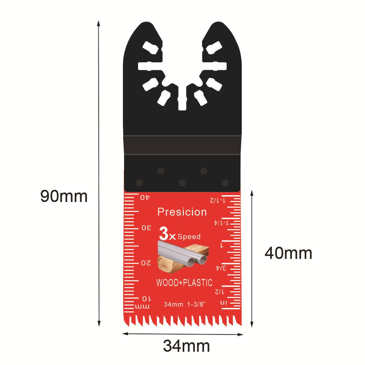 Japanese-Tooth Oscillating Saw Blades — Universal Fit