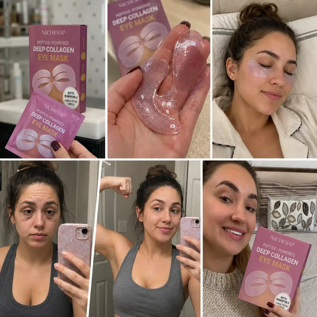 Peptide-Powered Deep Collagen Eye Mask