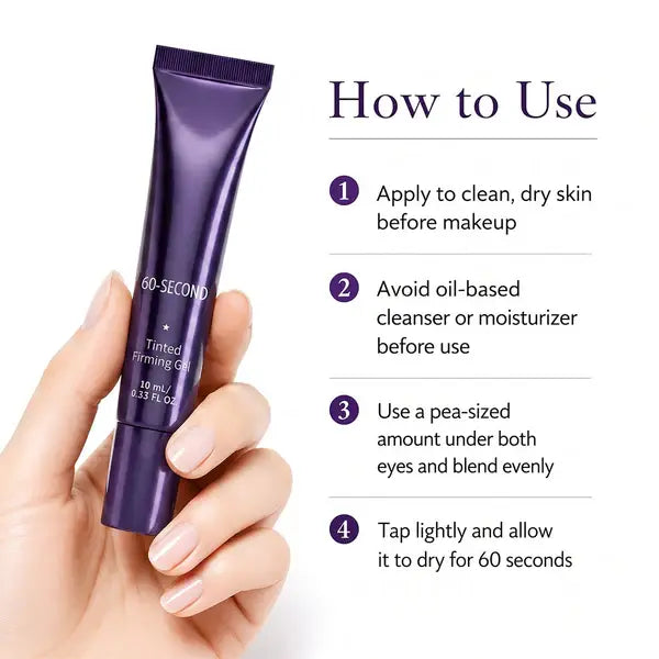 ✨60-Second Instant Eye Lift & Firming Cream – Tinted Wrinkle Smoother for Dark Circles & Puffiness