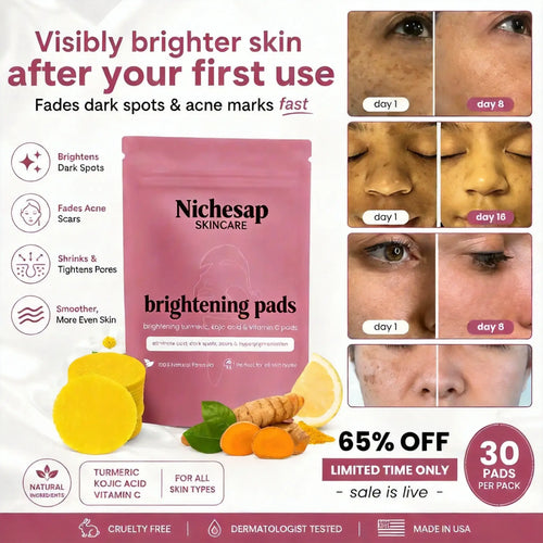 brightening turmeric & kojic acid pads