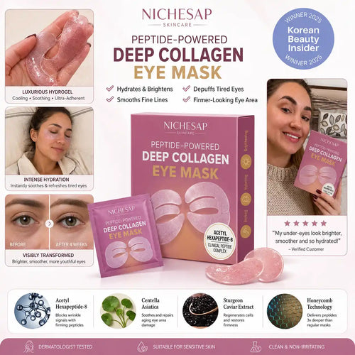 Peptide-Powered Deep Collagen Eye Mask