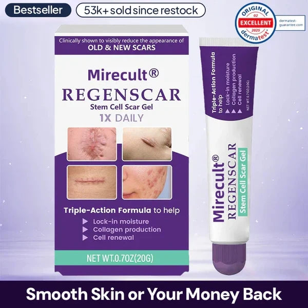 Mirecult® ReGenScar Stem Cell Scar Gel | Say goodbye to stubborn scars