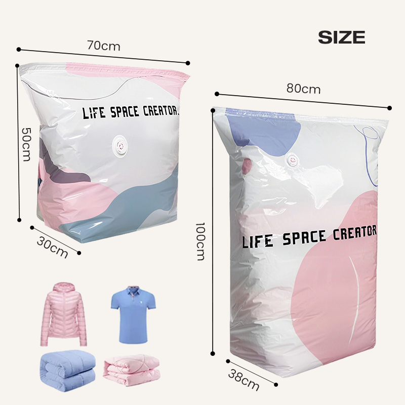 🧳💨 50% OFF! No‑Pump Vacuum Storage Bags – Press & seal, no pump needed. Saves 80% space, keeps clothes dry & dust‑free. Perfect for bulky bedding & off‑season gear. 🛏️🗄️