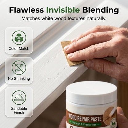Furniture & Floor Repair Paste – Works on tables, cabinets & wooden floors. Covers scuffs & peeling. No more ugly scratches! 🏠✅