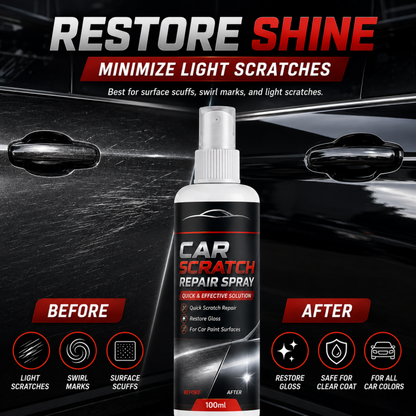 Universal Car Scratch Repair Spray - Erases light scratches, swirl marks & scuffs fast.