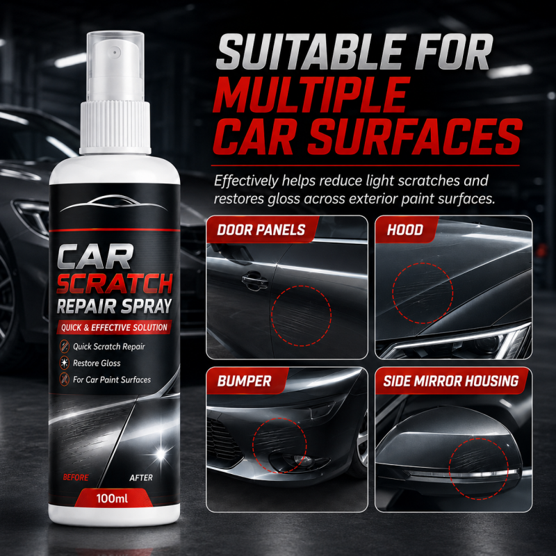 Universal Car Scratch Repair Spray - Erases light scratches, swirl marks & scuffs fast.